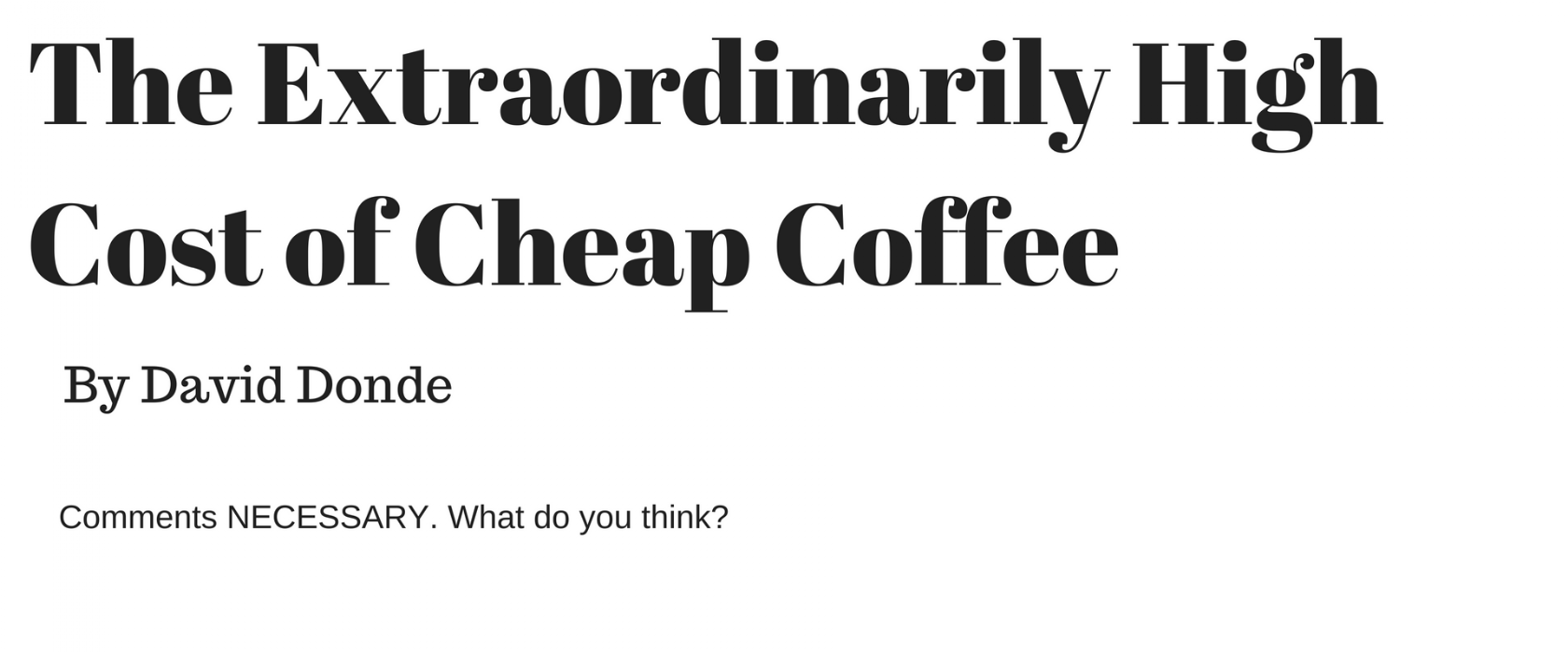 Coffee Magazine South Africa's dedicated coffee culture magazine.